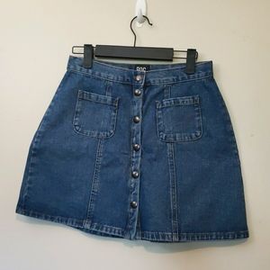 BDG denim skirt button front Size Small